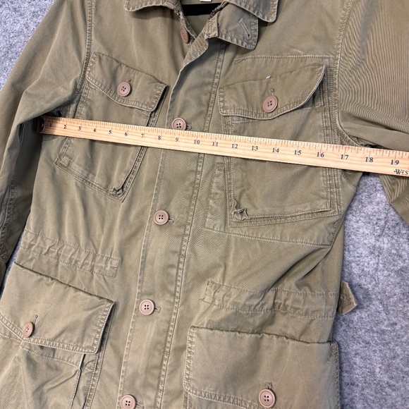 J.Crew Olive Green Utility Military Jacket Women’s 100% Cotton Field Coat Small - Picture 7 of 12
